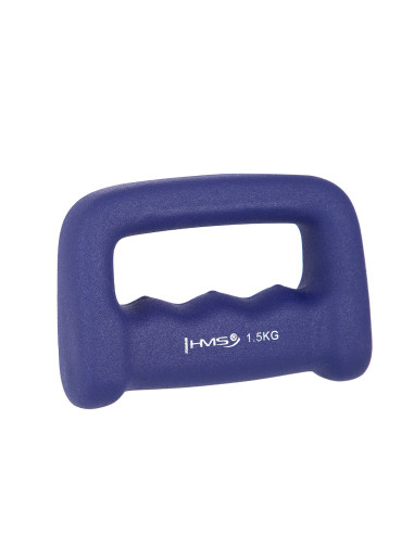 SCHLAGRING DARK BLUE GRIFFHANTEL AUS GUSSEISEN MIT NEOPRENBESCHICHTUNG 1.5 KG HMS