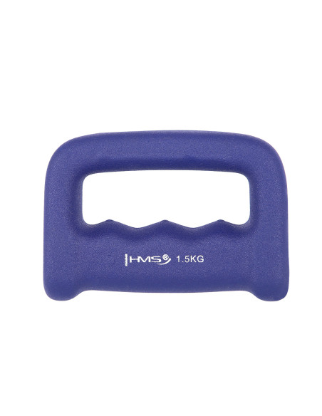 SCHLAGRING DARK BLUE GRIFFHANTEL AUS GUSSEISEN MIT NEOPRENBESCHICHTUNG 1.5 KG HMS