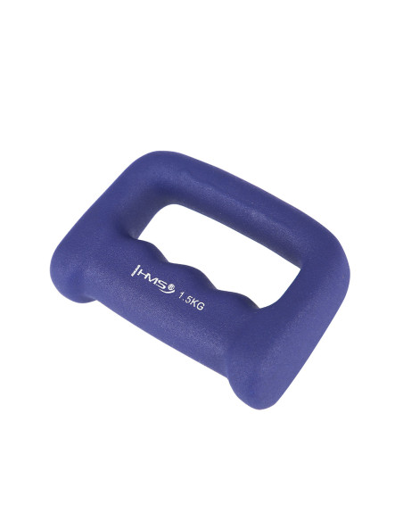 SCHLAGRING DARK BLUE GRIFFHANTEL AUS GUSSEISEN MIT NEOPRENBESCHICHTUNG 1.5 KG HMS