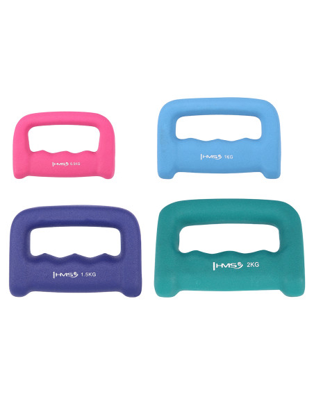 SCHLAGRING DARK BLUE GRIFFHANTEL AUS GUSSEISEN MIT NEOPRENBESCHICHTUNG 1.5 KG HMS