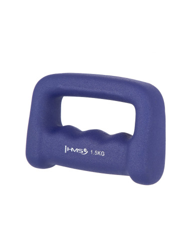 SCHLAGRING DARK BLUE GRIFFHANTEL AUS GUSSEISEN MIT NEOPRENBESCHICHTUNG 1.5 KG HMS