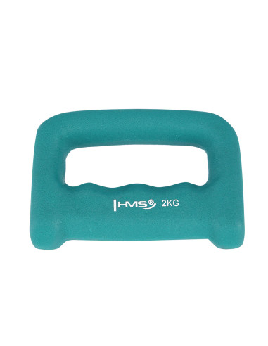 SCHLAGRING GREEN GRIFFHANTEL AUS GUSSEISEN MIT NEOPRENBESCHICHTUNG 2.0 KG HMS