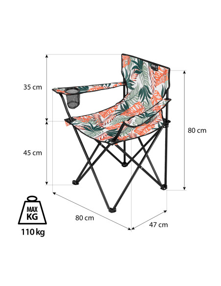 BLÄTTER CAMPINGSTUHL NILS CAMP