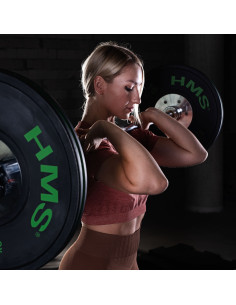 SET (8 STK.) SET MIT OLYMPIA-HANTELSCHEIBEN BUMPER HMS 2