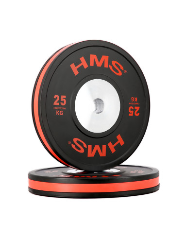 SET (8 STK.) SET MIT OLYMPIA-HANTELSCHEIBEN BUMPER HMS