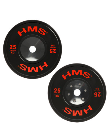 SET (8 STK.) SET MIT OLYMPIA-HANTELSCHEIBEN BUMPER HMS