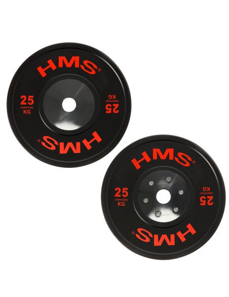 SET (8 STK.) SET MIT OLYMPIA-HANTELSCHEIBEN BUMPER HMS