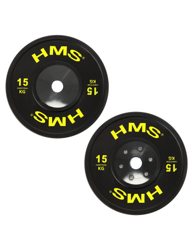 SET (8 STK.) SET MIT OLYMPIA-HANTELSCHEIBEN BUMPER HMS