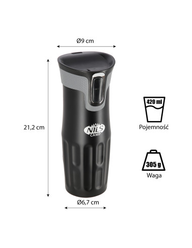 THERMOBECHER SCHWARZ NILS CAMP