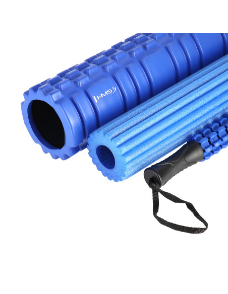 BLUE MASSAGEROLLE AUS SCHAUMSTOFF / MASSAGEROLLE 3-IN-1 HMS
