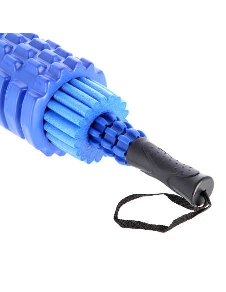 BLUE MASSAGEROLLE AUS SCHAUMSTOFF / MASSAGEROLLE 3-IN-1 HMS