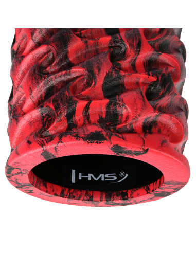 ROT-SCHWARZ 33 CM FITNESSROLLE / MASSAGEROLLE HMS