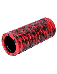 ROT-SCHWARZ 33 CM FITNESSROLLE / MASSAGEROLLE HMS 2