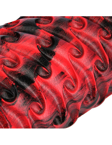 ROT-SCHWARZ 33 CM FITNESSROLLE / MASSAGEROLLE HMS