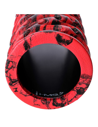 ROT-SCHWARZ 33 CM FITNESSROLLE / MASSAGEROLLE HMS