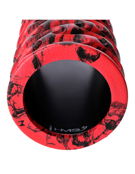 ROT-SCHWARZ 33 CM FITNESSROLLE / MASSAGEROLLE HMS