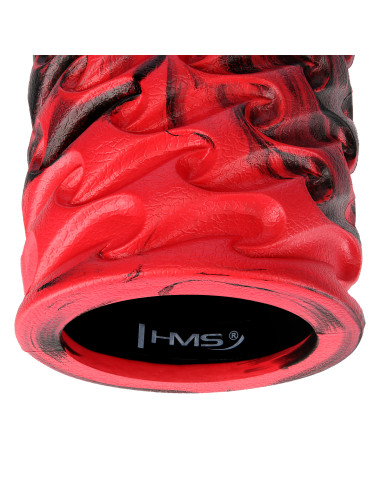 ROT-SCHWARZ 45 CM FITNESSROLLE / MASSAGEROLLE HMS