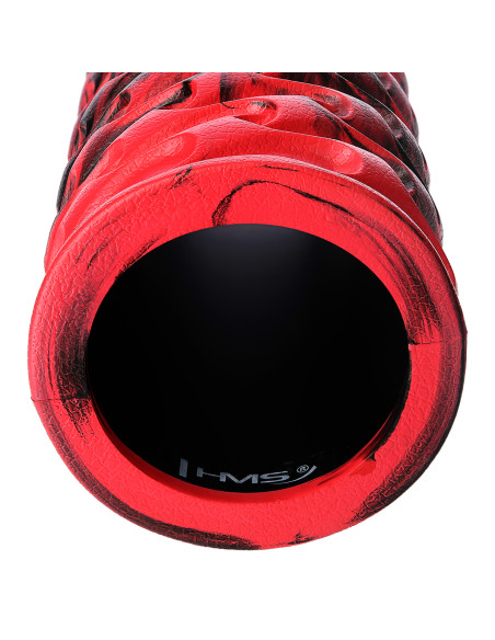 ROT-SCHWARZ 45 CM FITNESSROLLE / MASSAGEROLLE HMS
