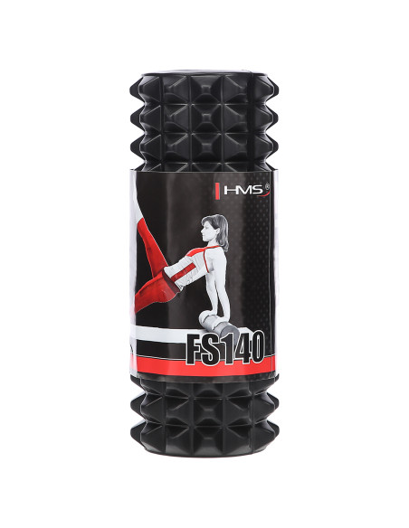 SCHWARZ 33 CM FITNESSROLLE / MASSAGEROLLE HMS