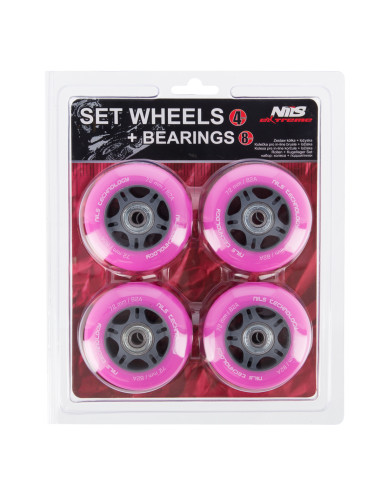 72x24 82A (4 Stk.) ROSA + ABEC-7 (8 Stk.) SET NILS EXTREME
