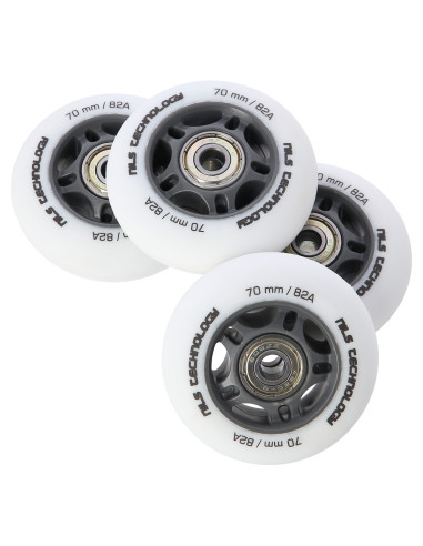 70x24 82A WEIß MATT (4 St.) + ABEC-9 (8 St.) SET NILS EXTREME