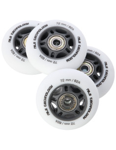 72x24 82A WEIß MATT (4 St.) + ABEC-9 (8 St.) SET NILS EXTREME 2