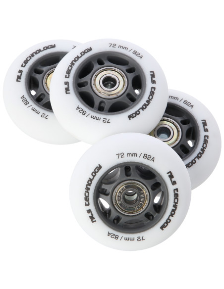 72x24 82A WEIß MATT (4 St.) + ABEC-9 (8 St.) SET NILS EXTREME