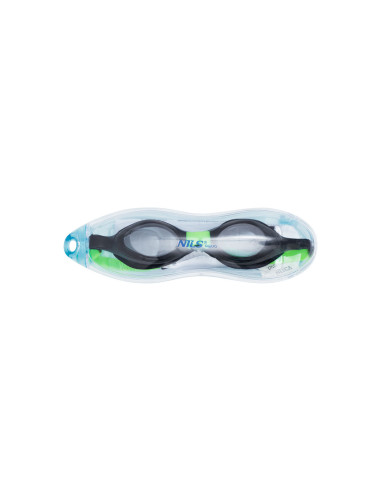 SCHWARZ / GRÜN SCHWIMMBRILLE FÜR KINDER NILS AQUA