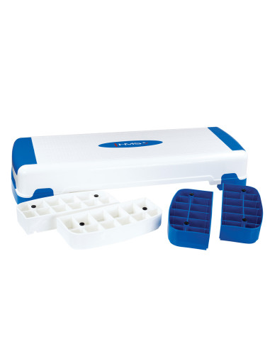 WHITE/BLUE AEROBIC-STEPPBRETT HMS