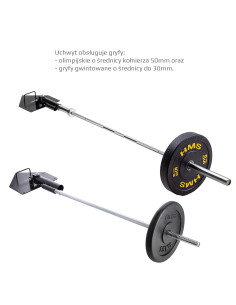 HALTERUNG FÜR LANGHANTELSTANGE LANDMINE HMS 2