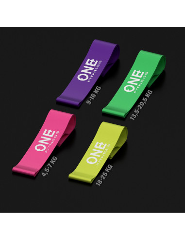 SET04 SET WIDERSTANDSBÄNDER ONE FITNESS