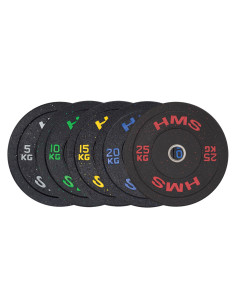 BLUE OLYMPISCHE HANTELSCHEIBE BUMPER 20 KG HMS