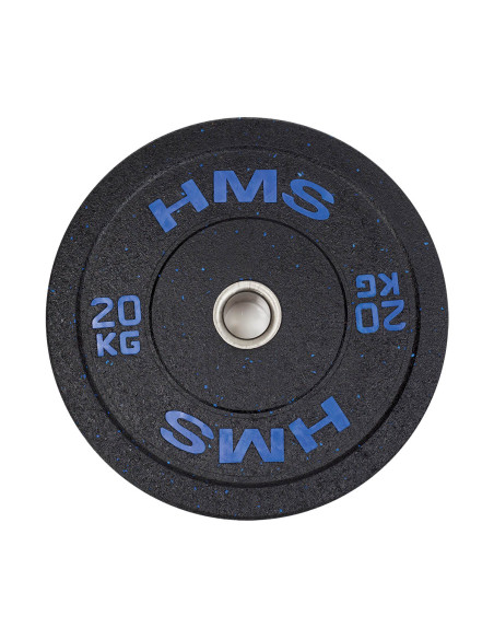 BLUE OLYMPISCHE HANTELSCHEIBE BUMPER 20 KG HMS