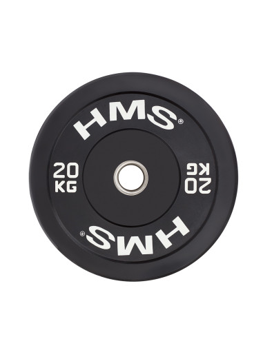 BLACK OLYMPISCHE HANTELSCHEIBE BUMPER 20 KG HMS