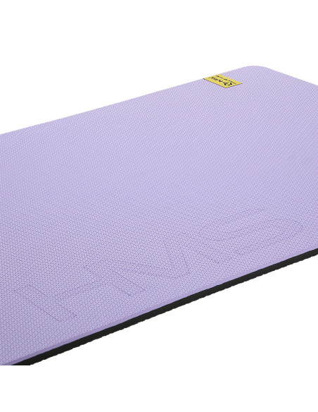 VIOLETT-SCHWARZ FITNESSMATTE MIT ÖSEN 12060 CM EVA 15 MM HMS PREMIUM