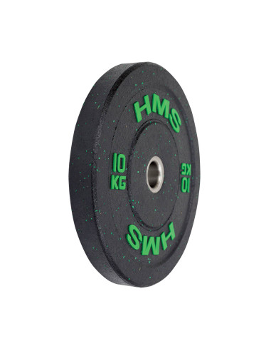 GREEN OLYMPISCHE HANTELSCHEIBE BUMPER 10 KG HMS