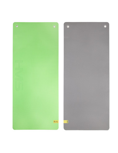 GRÜN-SCHWARZ FITNESSMATTE MIT ÖSEN 14060 CM EVA 15 MM HMS PREMIUM