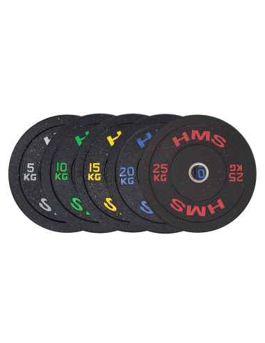 GREEN OLYMPISCHE HANTELSCHEIBE BUMPER 10 KG HMS