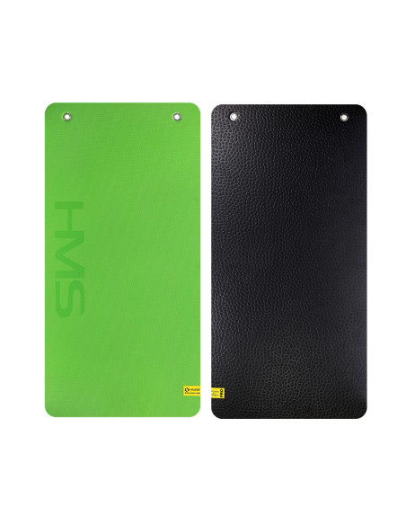 GREEN-BLACK FITNESSMATTE MIT ÖSEN HMS PREMIUM