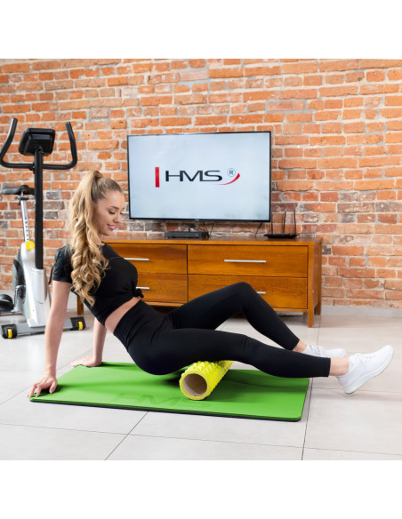 GREEN-BLACK FITNESSMATTE MIT ÖSEN HMS PREMIUM