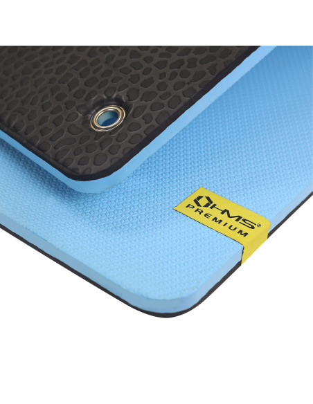 BLUE-BLACK FITNESSMATTE MIT ÖSEN HMS PREMIUM