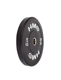 BLACK OLYMPISCHE HANTELSCHEIBE BUMPER 15 KG HMS