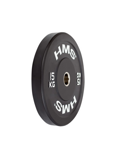 BLACK OLYMPISCHE HANTELSCHEIBE BUMPER 15 KG HMS