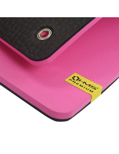 PINK-BLACK FITNESSMATTE MIT ÖSEN HMS PREMIUM