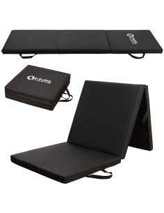 GYMNASTIKMATRATZE KLAPPBAR 1800x600MM SCHWARZ HMS PREMIUM 2