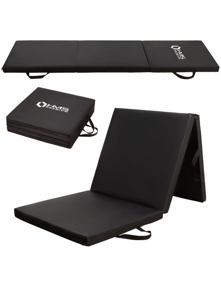 GYMNASTIKMATRATZE KLAPPBAR 1800x600MM SCHWARZ HMS PREMIUM