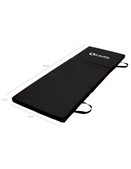 GYMNASTIKMATRATZE KLAPPBAR 1800x600MM SCHWARZ HMS PREMIUM