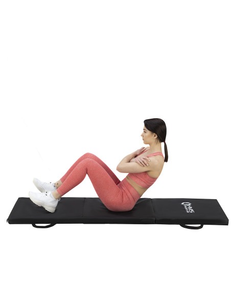 GYMNASTIKMATRATZE KLAPPBAR 1800x600MM SCHWARZ HMS PREMIUM