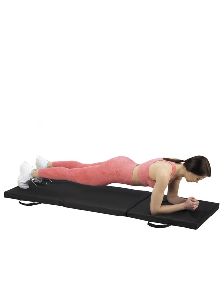 GYMNASTIKMATRATZE KLAPPBAR 1800x600MM SCHWARZ HMS PREMIUM