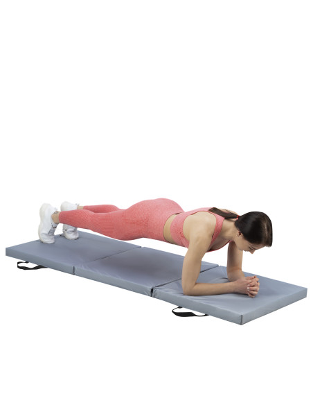 GYMNASTIKMATRATZE KLAPPBAR 1800x600MM GRAU HMS PREMIUM